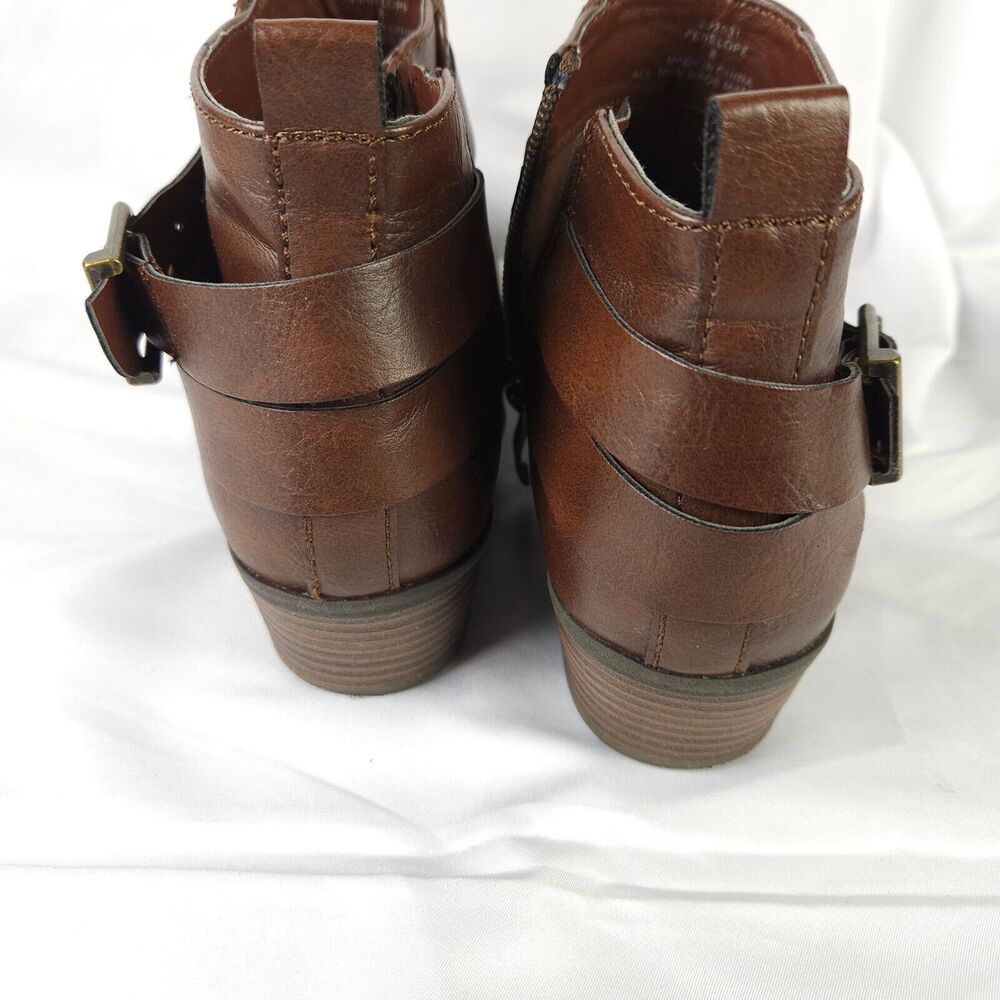 Lauren Blakwell Penelope Side Zip Booties Brown Womens US 8 - Picture 3 of 10